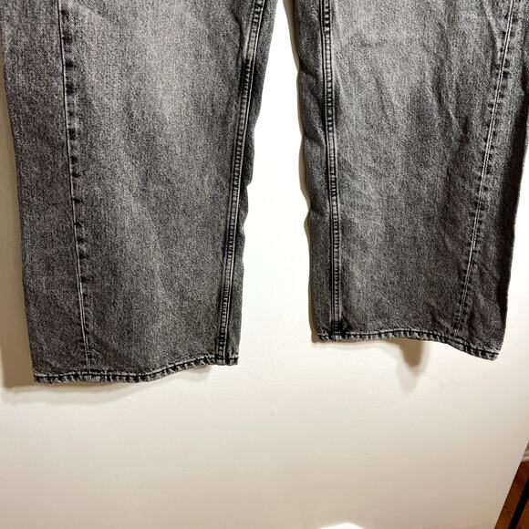 Zara Washed Black Wide Leg Jeans - Picture 3 of 6
